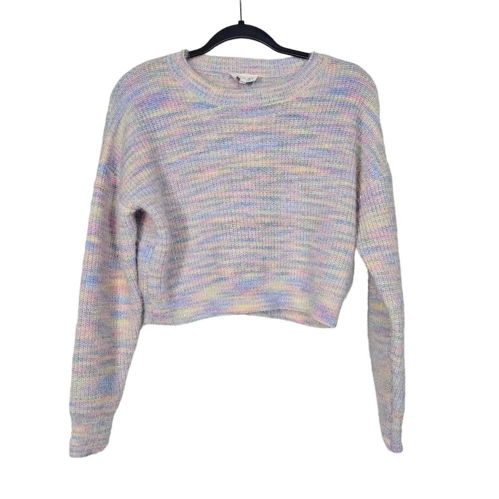 Sienna Sky Light Eye Lash Colorful Soft Half Sweater